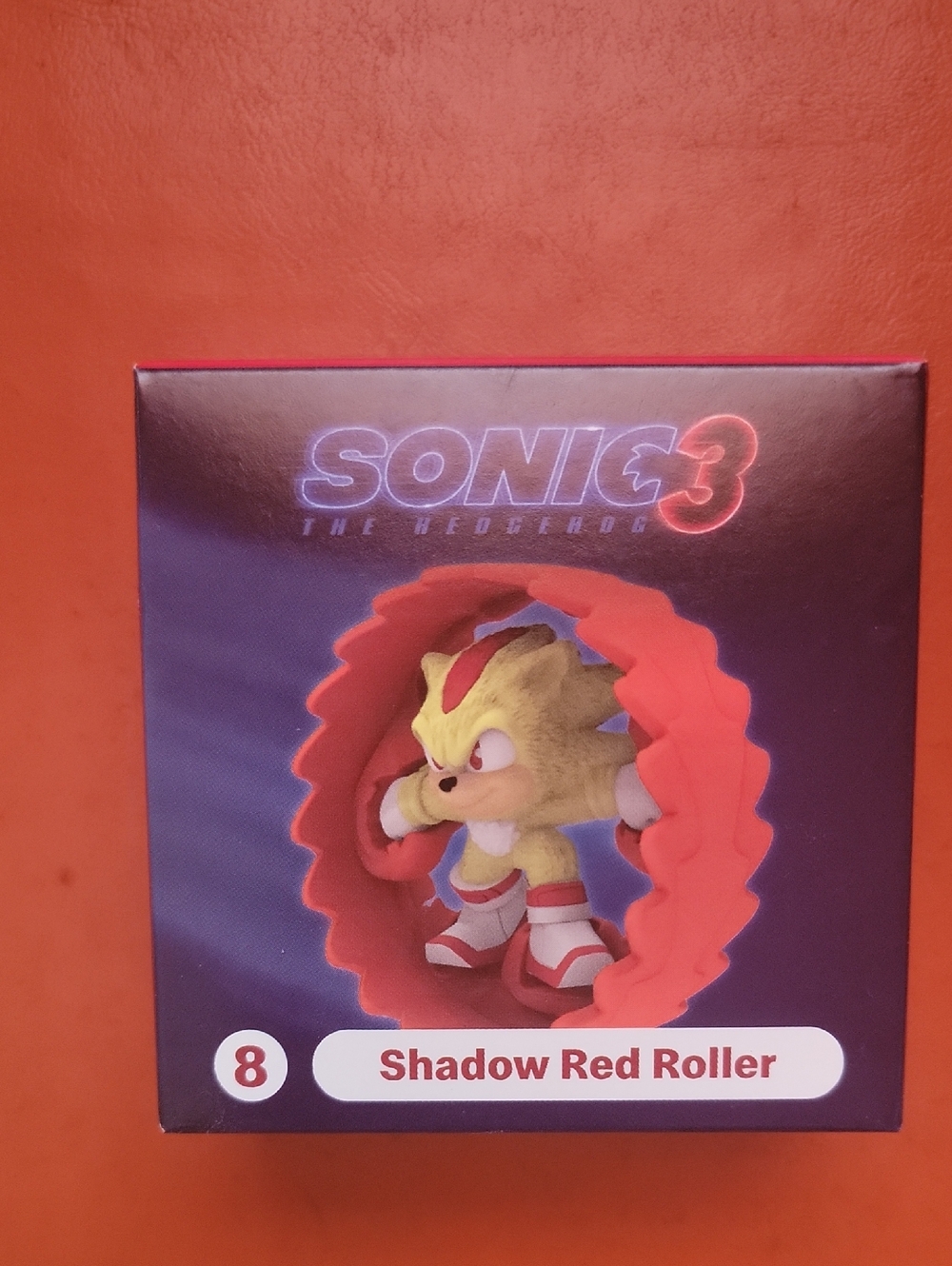 Sonic 3 Shadow Red Roller Happy Meal Collectible - Unopened